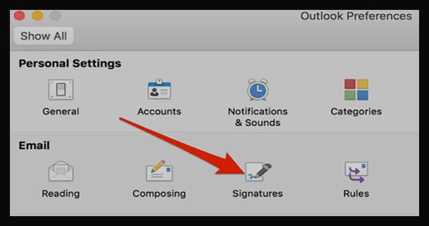 outlook for mac create signature