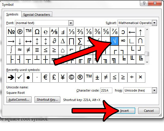 insert symbol word 2016 for mac